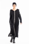 SWETER-PŁASZCZ czarny ForMacan