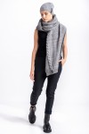 Braid scarf in grey