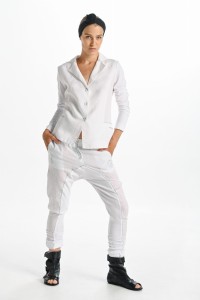 Marynarka lniana - biała