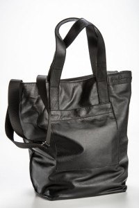 Large bag in black leather