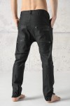 JEANS czarny z zamkami
