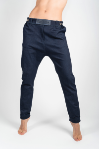 Denim trousers with decorative stamps (1) (1)