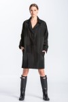 Classic coat in black