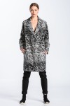 Classic coat with lines over a dark background