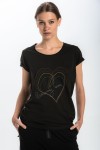T-shirt czarny "pokochaj siebie"
