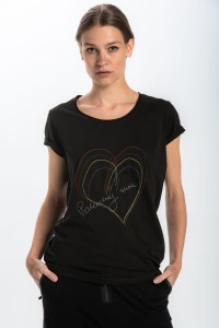 T-shirt czarny "pokochaj siebie"