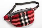 Belt bag in tartan red
