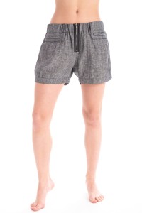 Linen shorts  grey melange